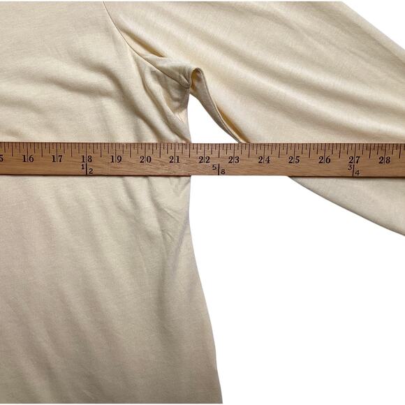 J.Jill Pure Jill boat neck layered tunic yellow jersey knit sz L - Picture 5 of 7